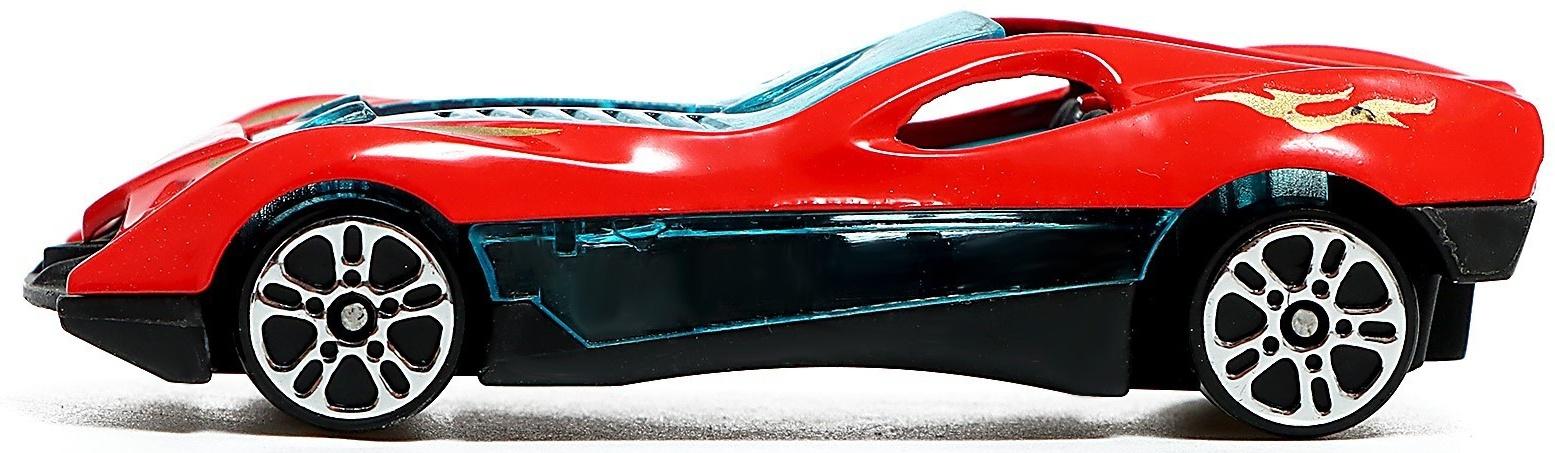 Парковка 2 в 1 Truck, 6 машинок, трансформируется в автотрек, звук, цвет синий