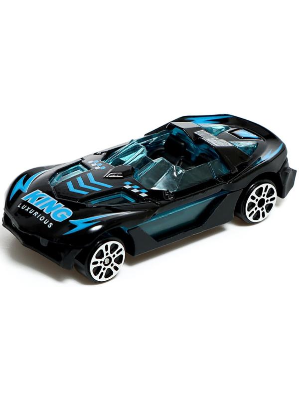 Парковка 2 в 1 Truck, 6 машинок, трансформируется в автотрек, звук, цвет синий