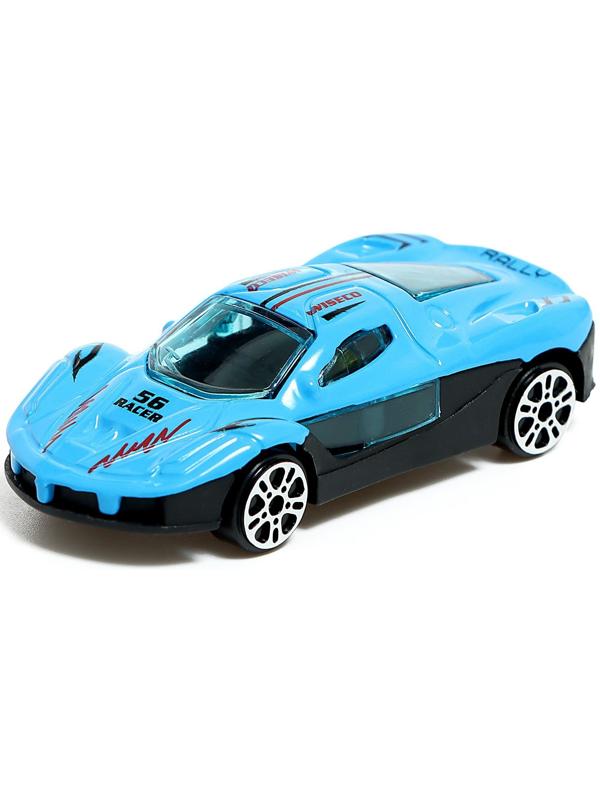 Парковка 2 в 1 Truck, 6 машинок, трансформируется в автотрек, звук, цвет синий