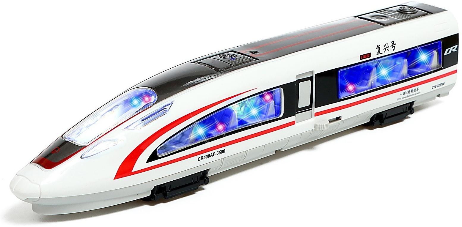 Поезд «Скорый», инерция, свет, открываются двери, цвет МИКС