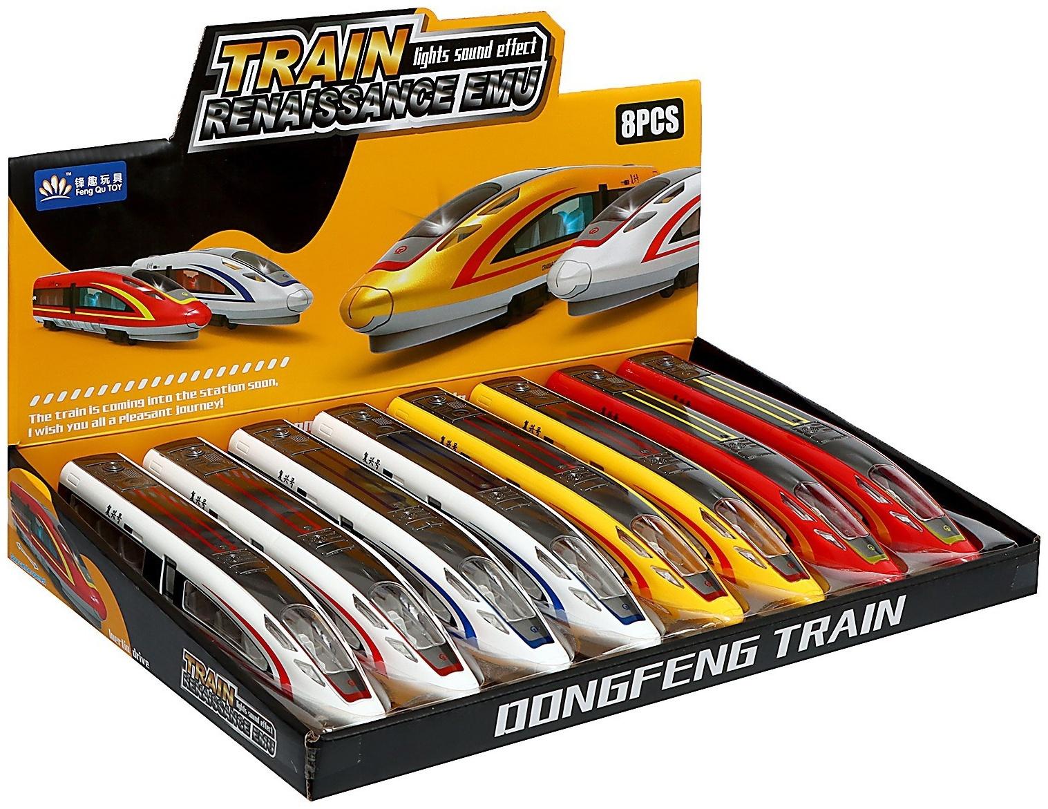 Поезд «Скорый», инерция, свет, открываются двери, цвет МИКС