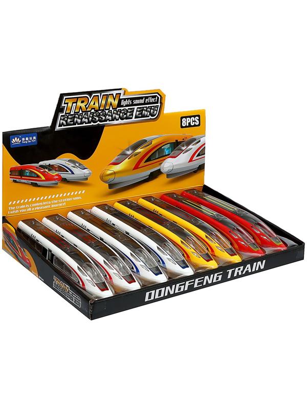 Поезд «Скорый», инерция, свет, открываются двери, цвет МИКС