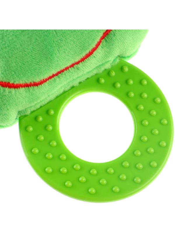 Погремушка мягкая с прорезывателем, виды МИКС, Крошка Я