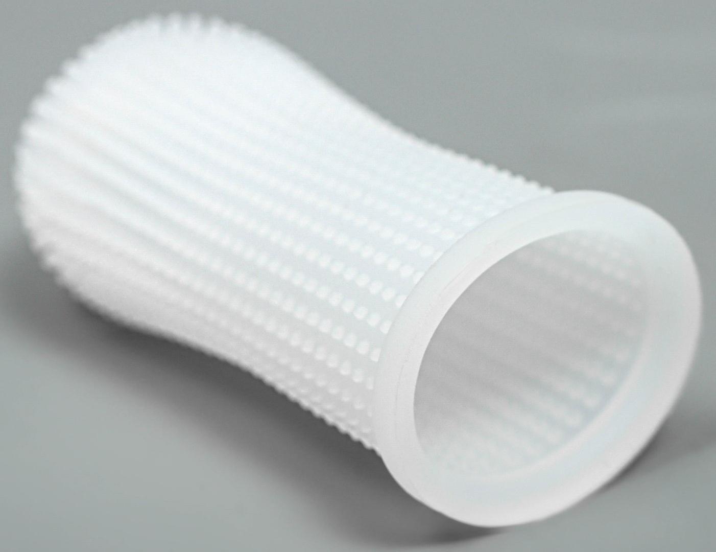 Щётка для чистки зубов животных, 5,5 х 2,5 см, белая, контейнер 7 х 4 см