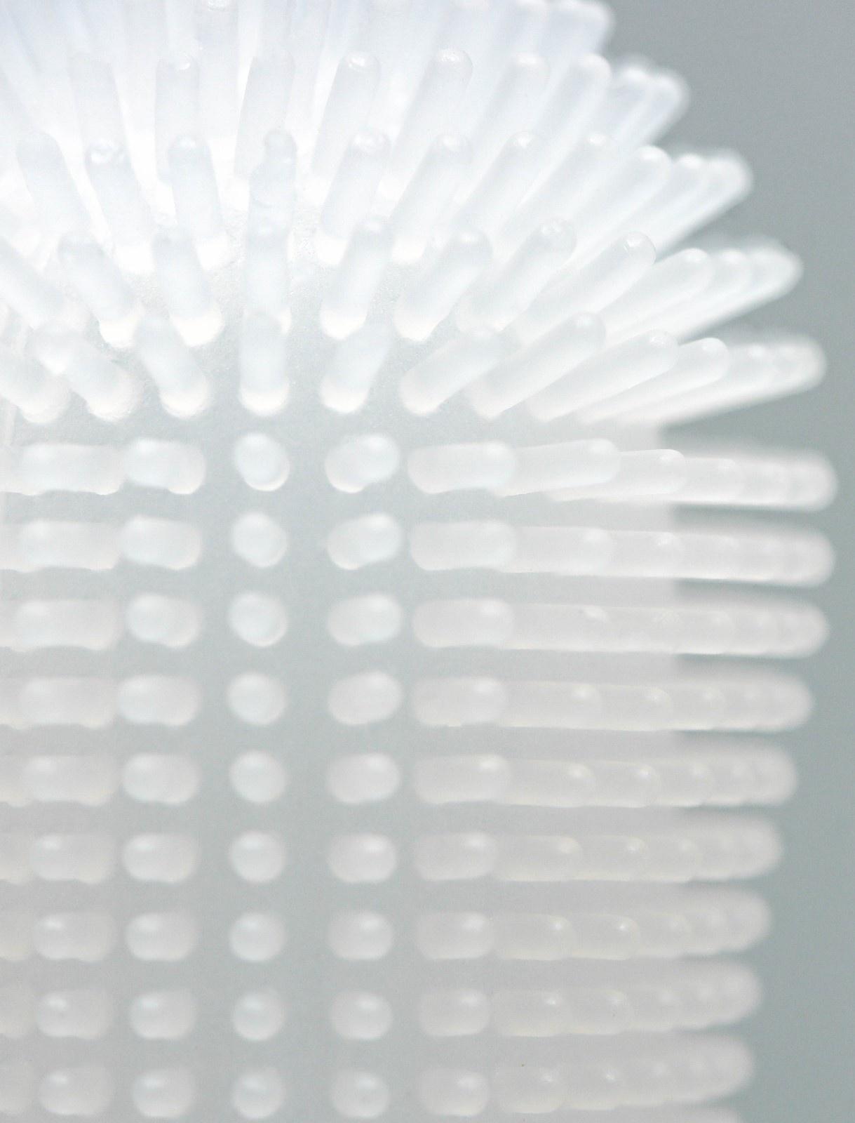 Щётка для чистки зубов животных, 5,5 х 2,5 см, белая, контейнер 7 х 4 см