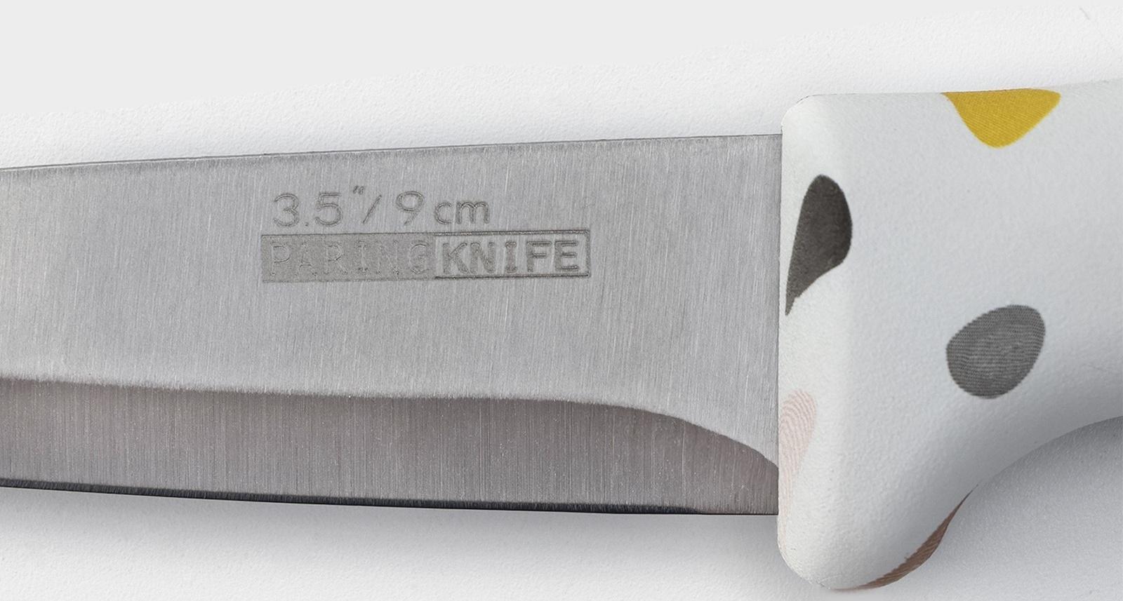 Нож для овощей Доляна Sparkle, цвет белый