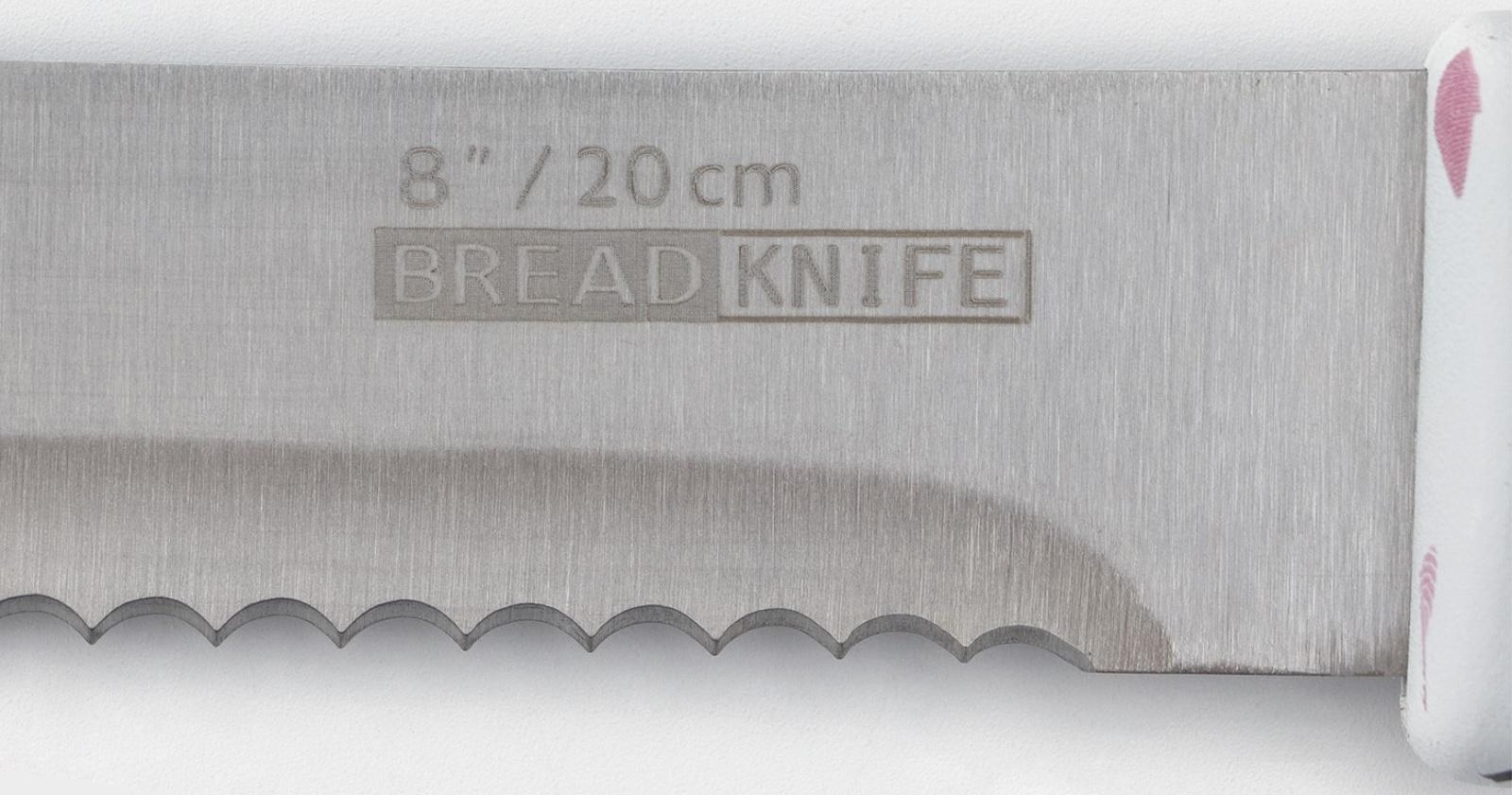 Нож для хлеба Доляна Sparkle, цвет белый