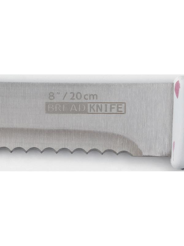 Нож для хлеба Доляна Sparkle, цвет белый