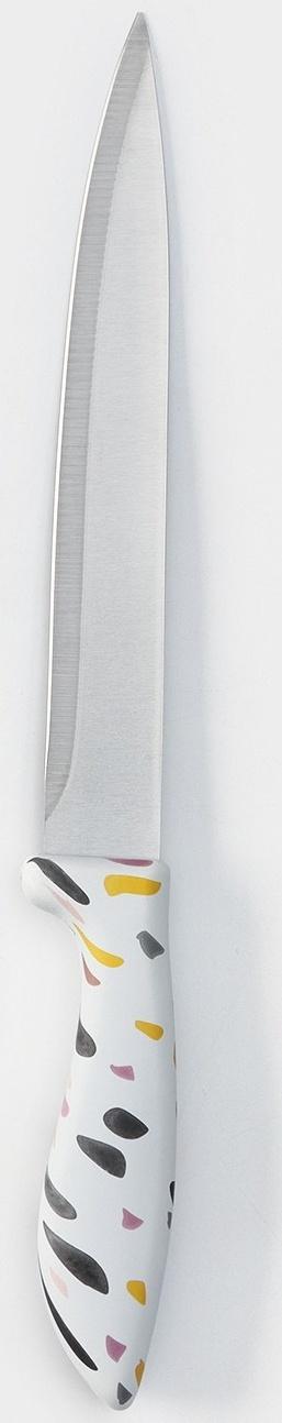 Нож разделочный Доляна Sparkle, цвет белый