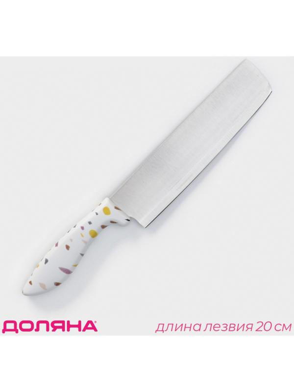 Нож-топорик Доляна Sparkle, цвет белый