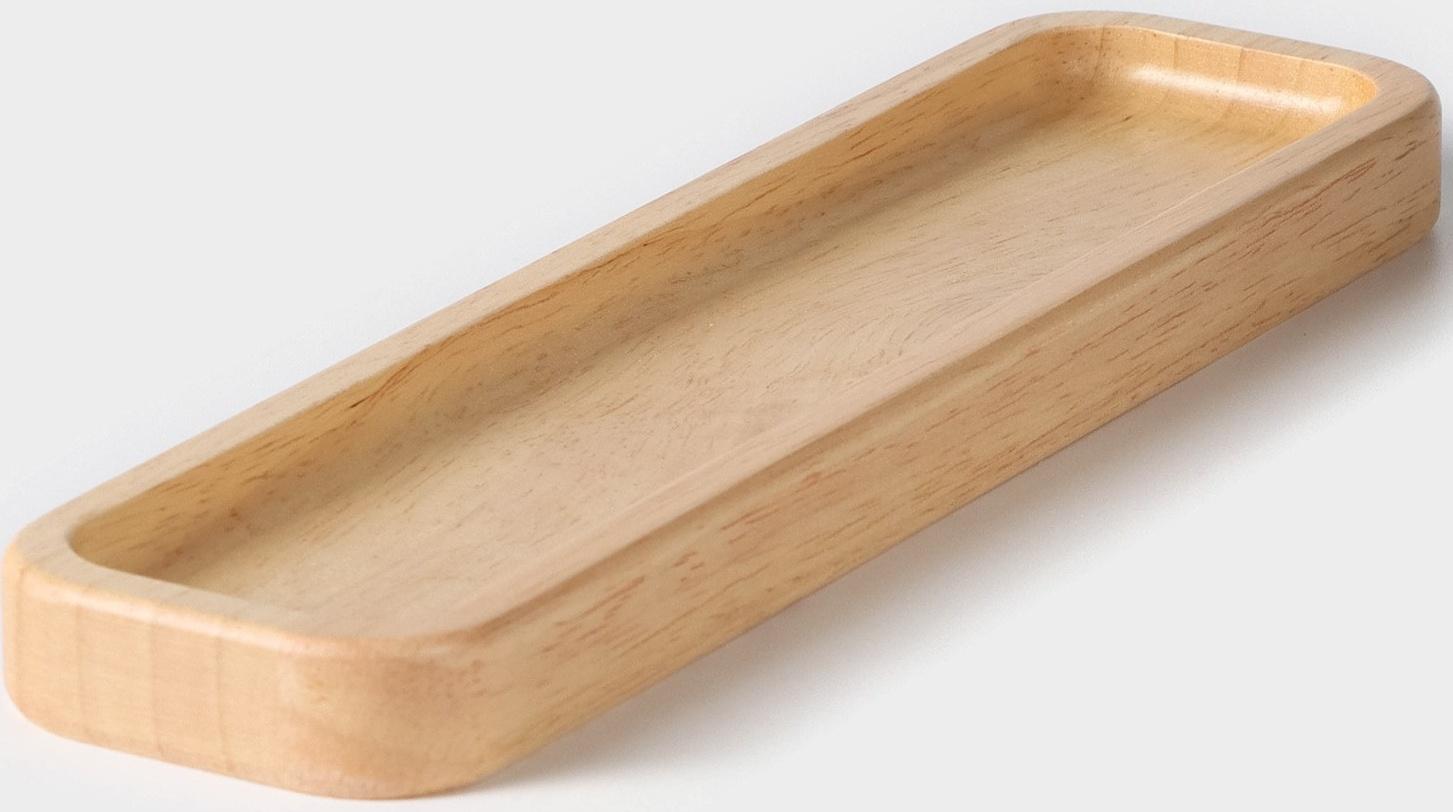 Подставка для столовых приборов Magistro Tropical, 27×7×1,8 см, каучуковое дерево