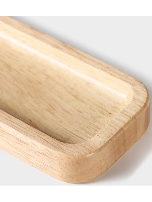 Подставка для столовых приборов Magistro Tropical, 27×7×1,8 см, каучуковое дерево