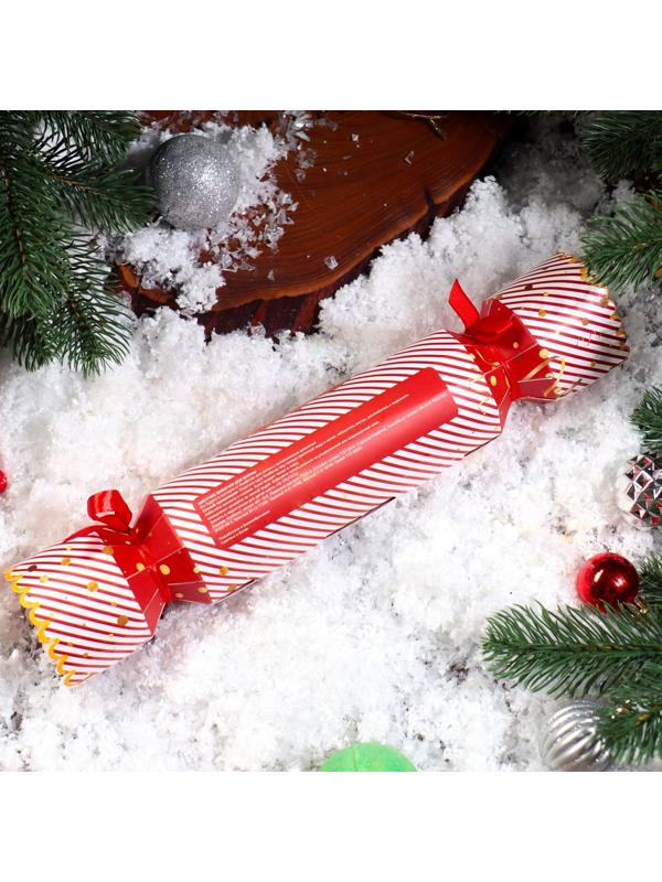 Новогодний набор бомбочек для ванны «Красная конфета», золотой, 3 шт по 100 гр.