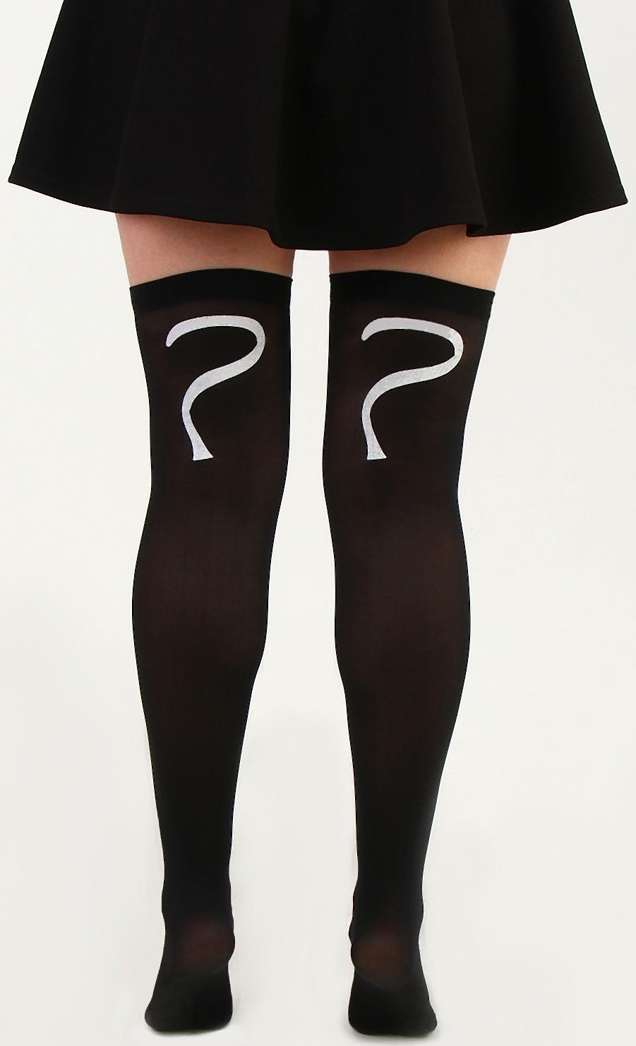 Карнавальный чулки «Кошечка», цвет чёрный, р. М
