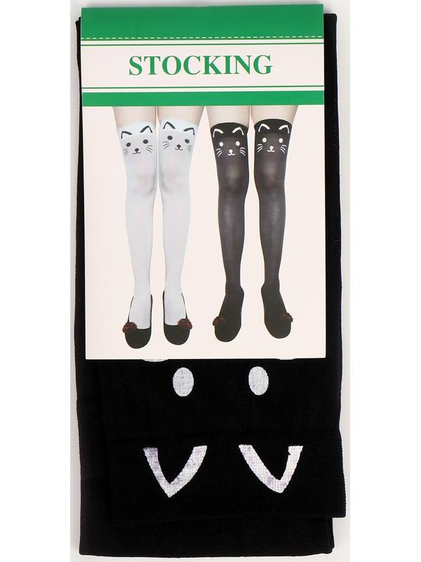 Карнавальный чулки «Кошечка», цвет чёрный, р. М