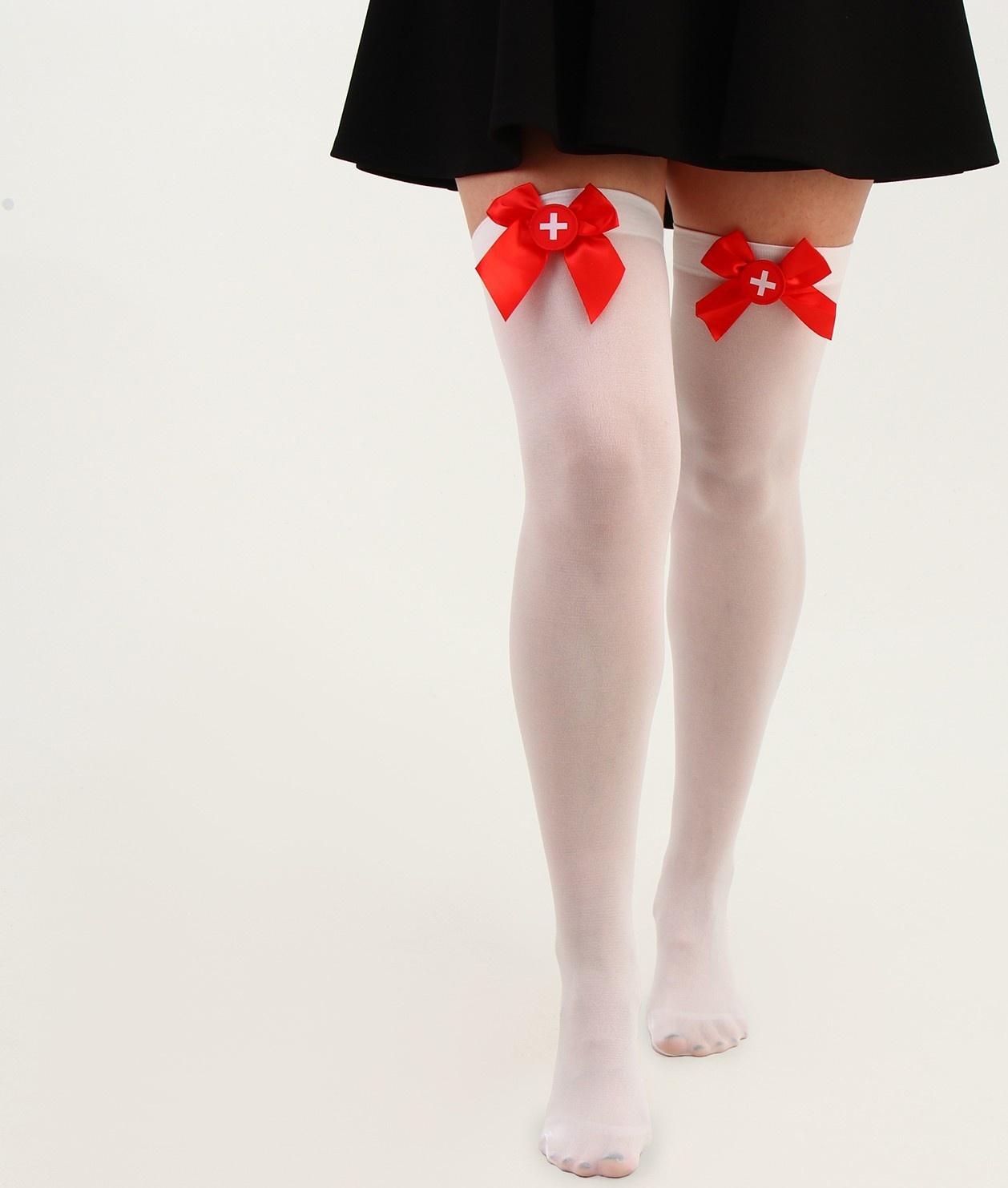 Карнавальные чулки «Медсестра», размер М