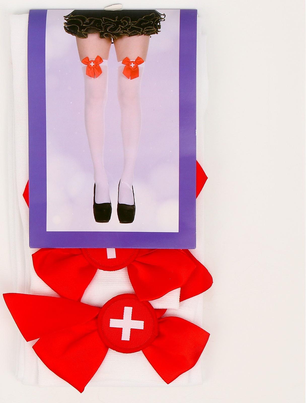 Карнавальные чулки «Медсестра», размер М