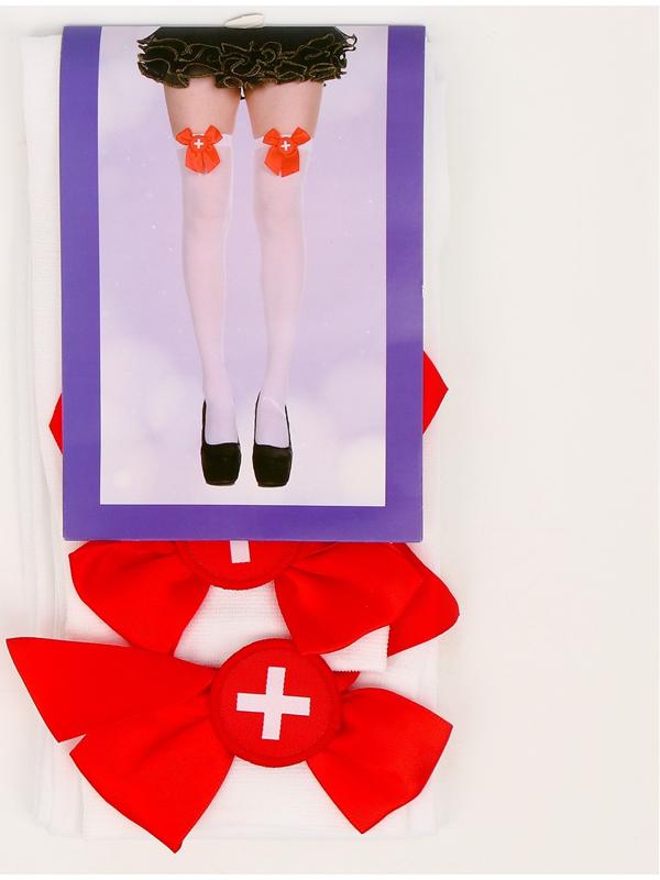 Карнавальные чулки «Медсестра», размер М