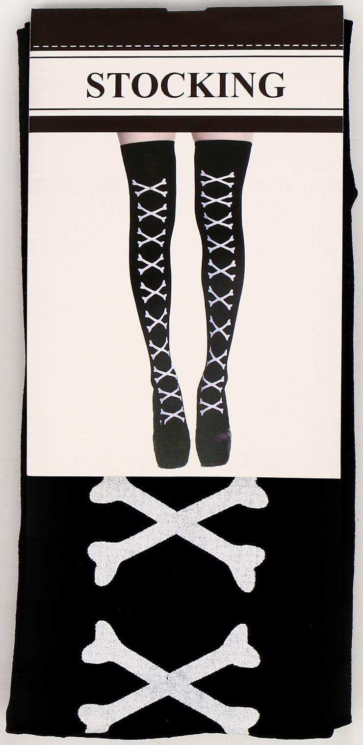 Карнавальные чулки «Косточки», размер М