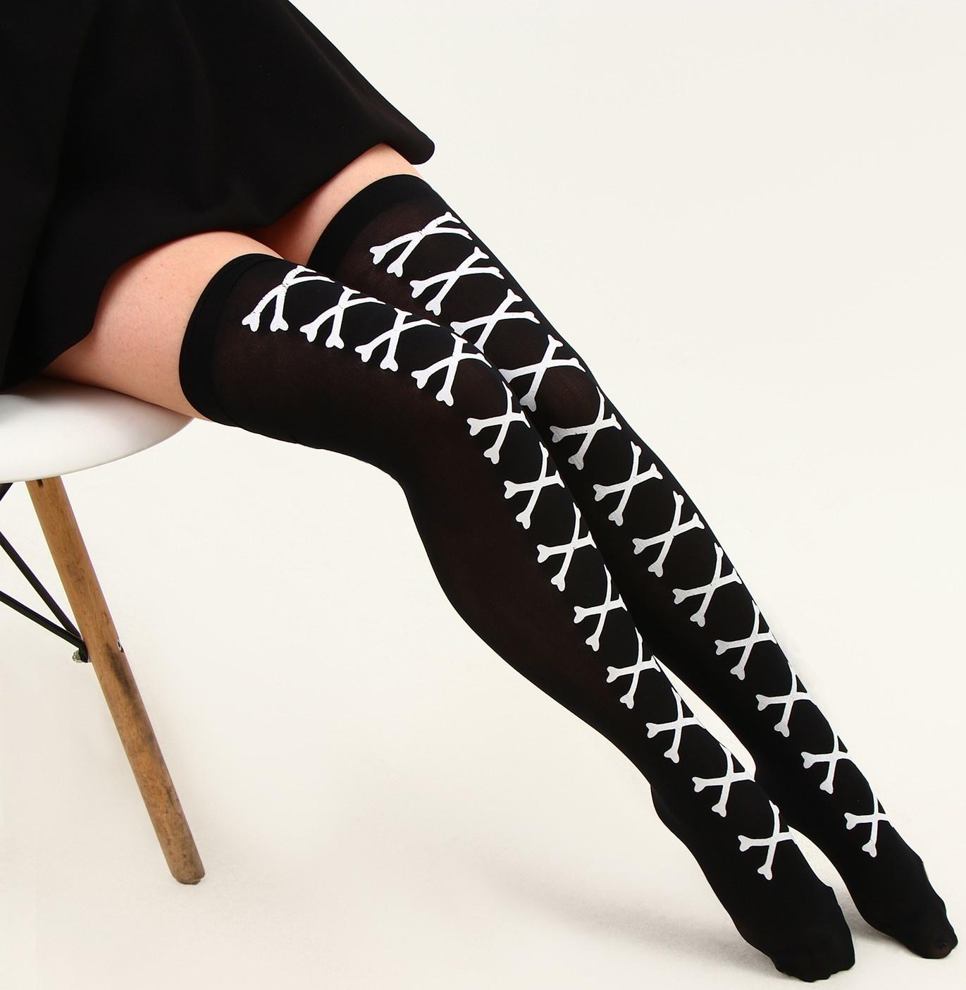 Карнавальные чулки «Косточки», размер М