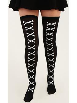 Карнавальные чулки «Косточки», размер М