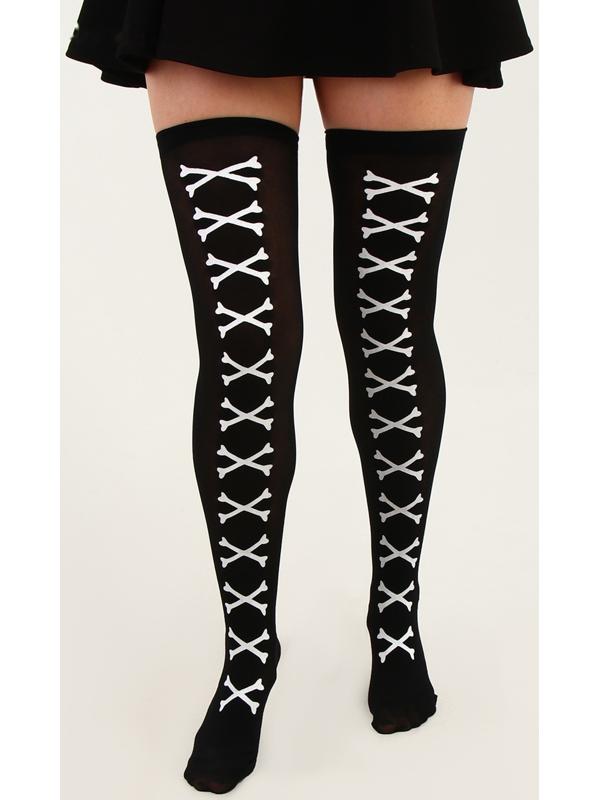 Карнавальные чулки «Косточки», размер М