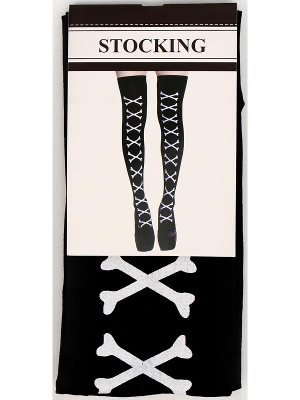 Карнавальные чулки «Косточки», размер М
