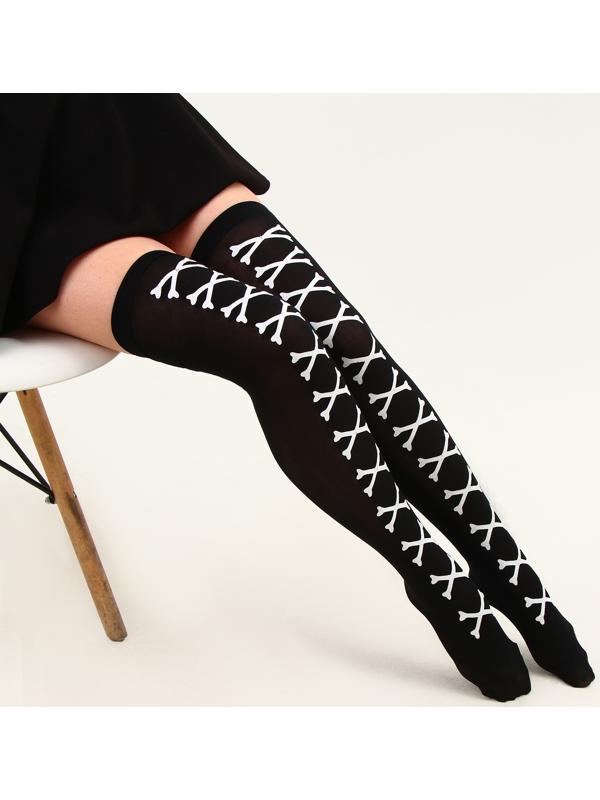 Карнавальные чулки «Косточки», размер М