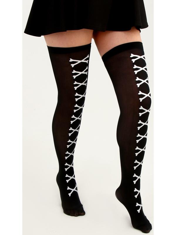 Карнавальные чулки «Косточки», размер М