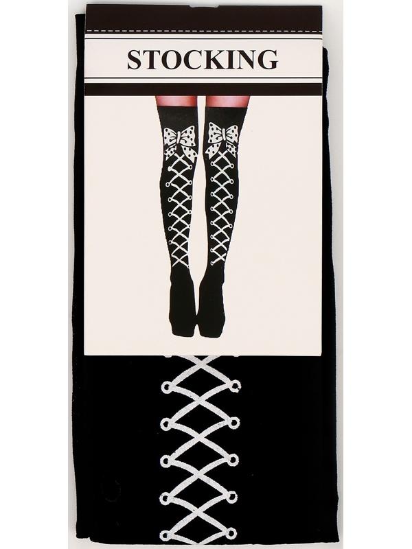 Карнавальные чулки «Шнуровка», размер М