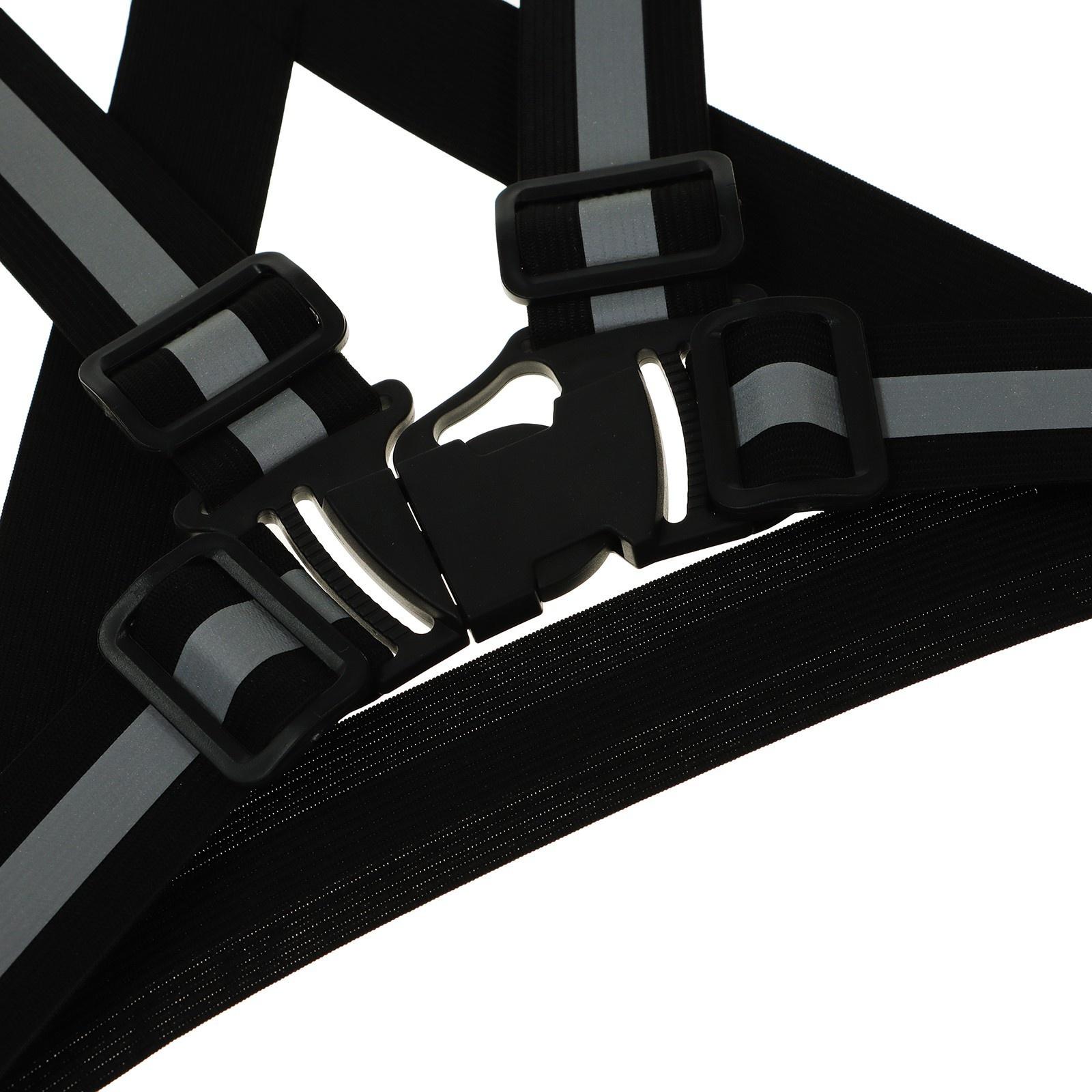 Жилет сигнальный, светоотражающий с регулируемым размером, черный