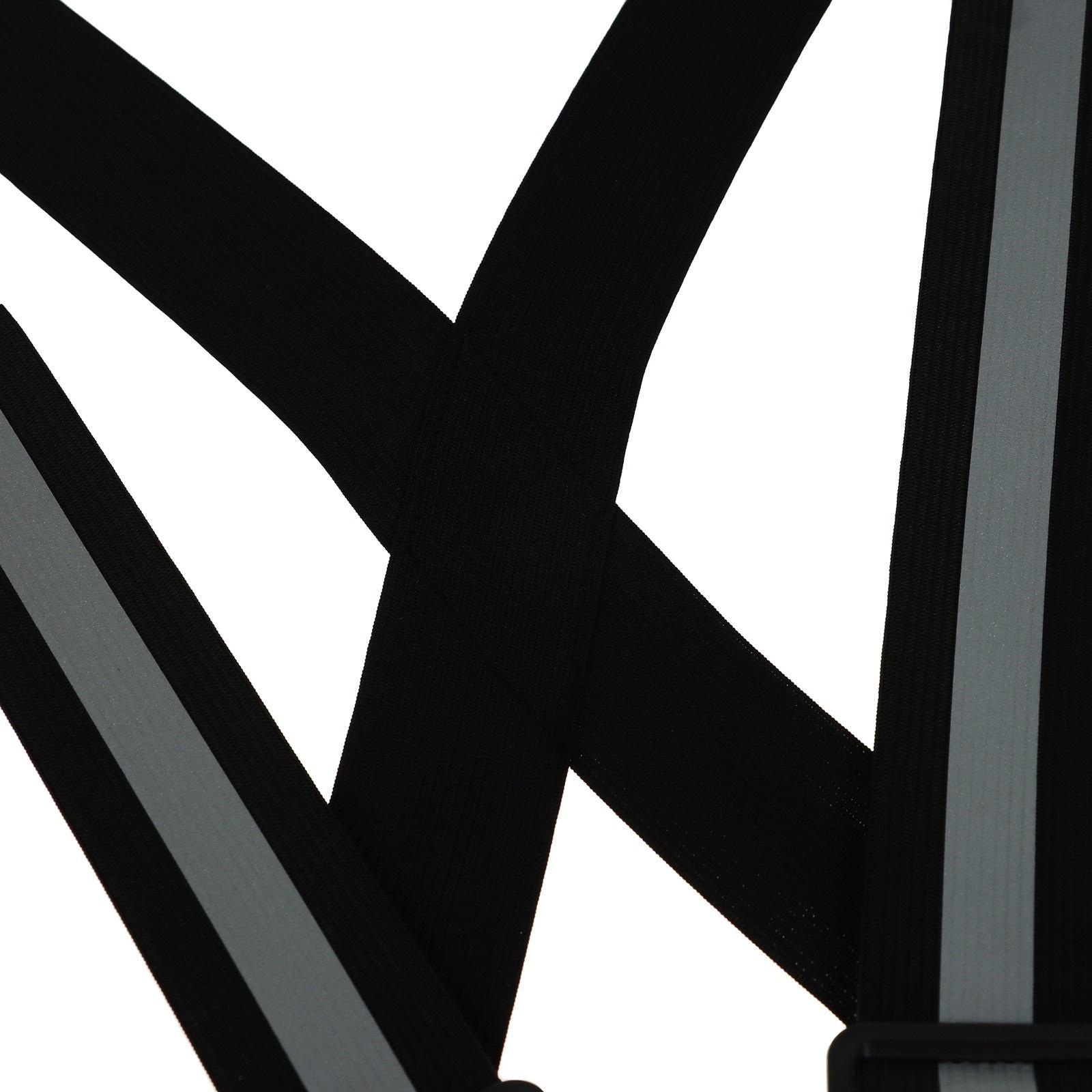 Жилет сигнальный, светоотражающий с регулируемым размером, черный