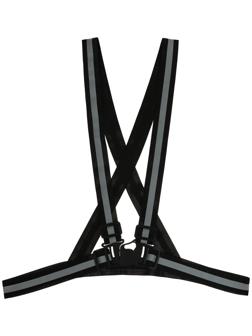 Жилет сигнальный, светоотражающий с регулируемым размером, черный