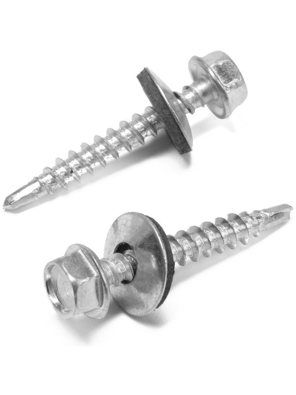 Саморезы кровельные 4,8х35 мм, оцинкованные, 250 шт.