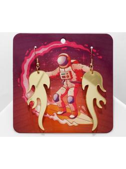 Серьги акрил 