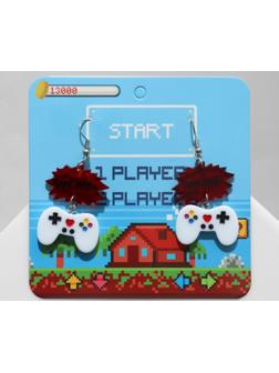 Серьги акрил 