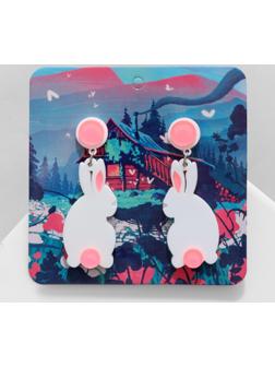 Серьги акрил 