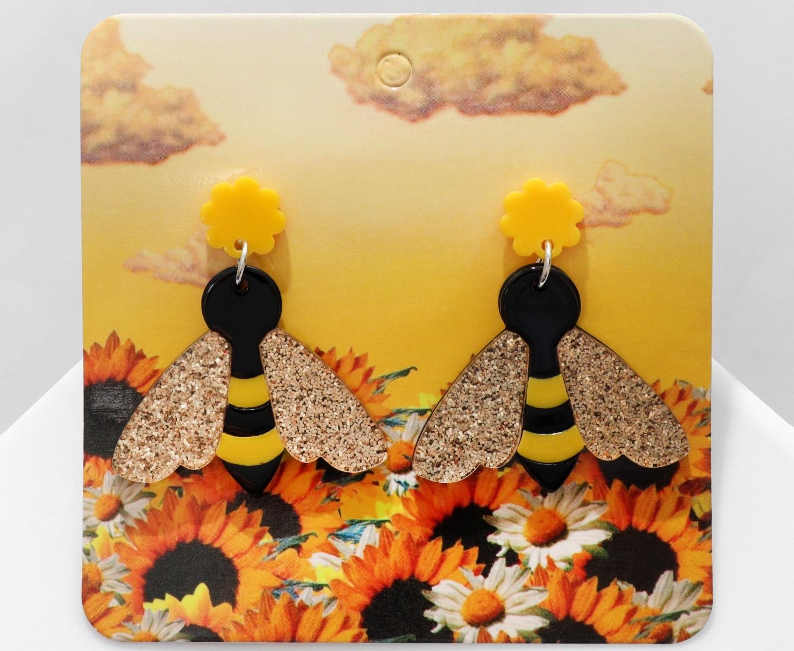 Серьги акрил 