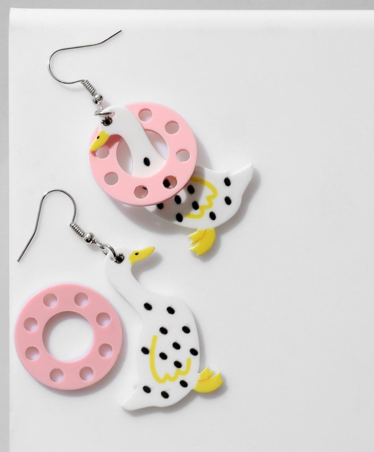 Серьги акрил 