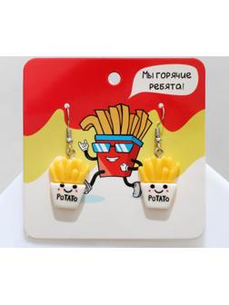 Серьги пластик 