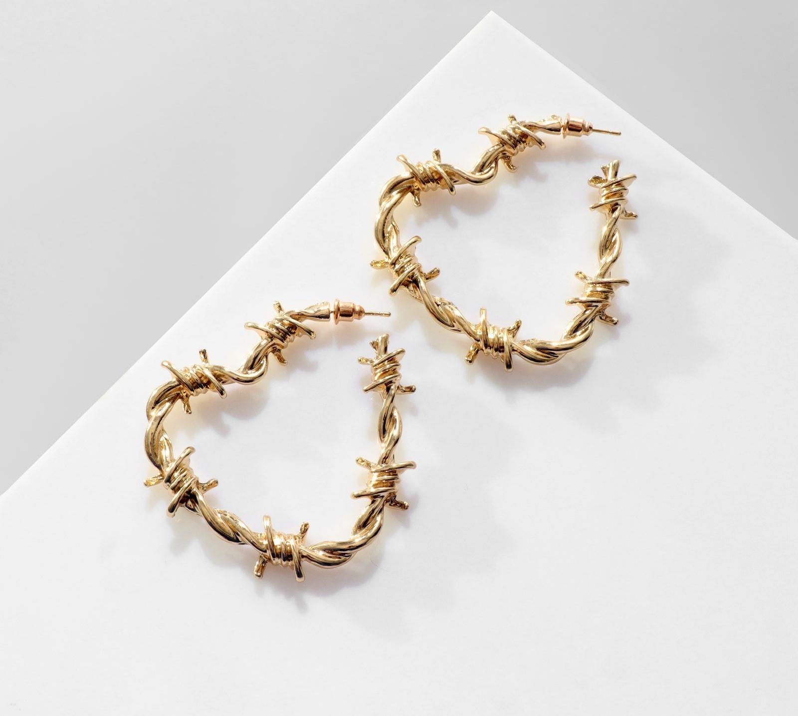 Серьги металл 