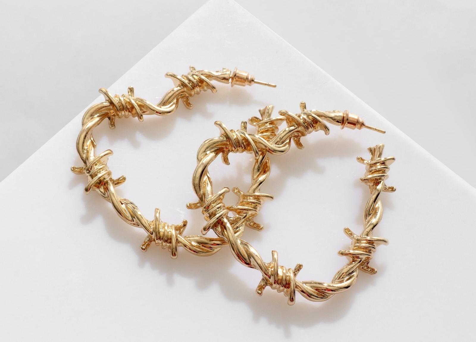 Серьги металл 