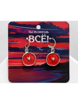 Серьги эмаль 