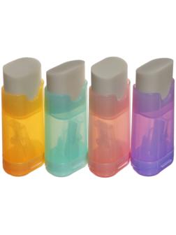 Точилка МИКС с контейнером, с ластиком Классика