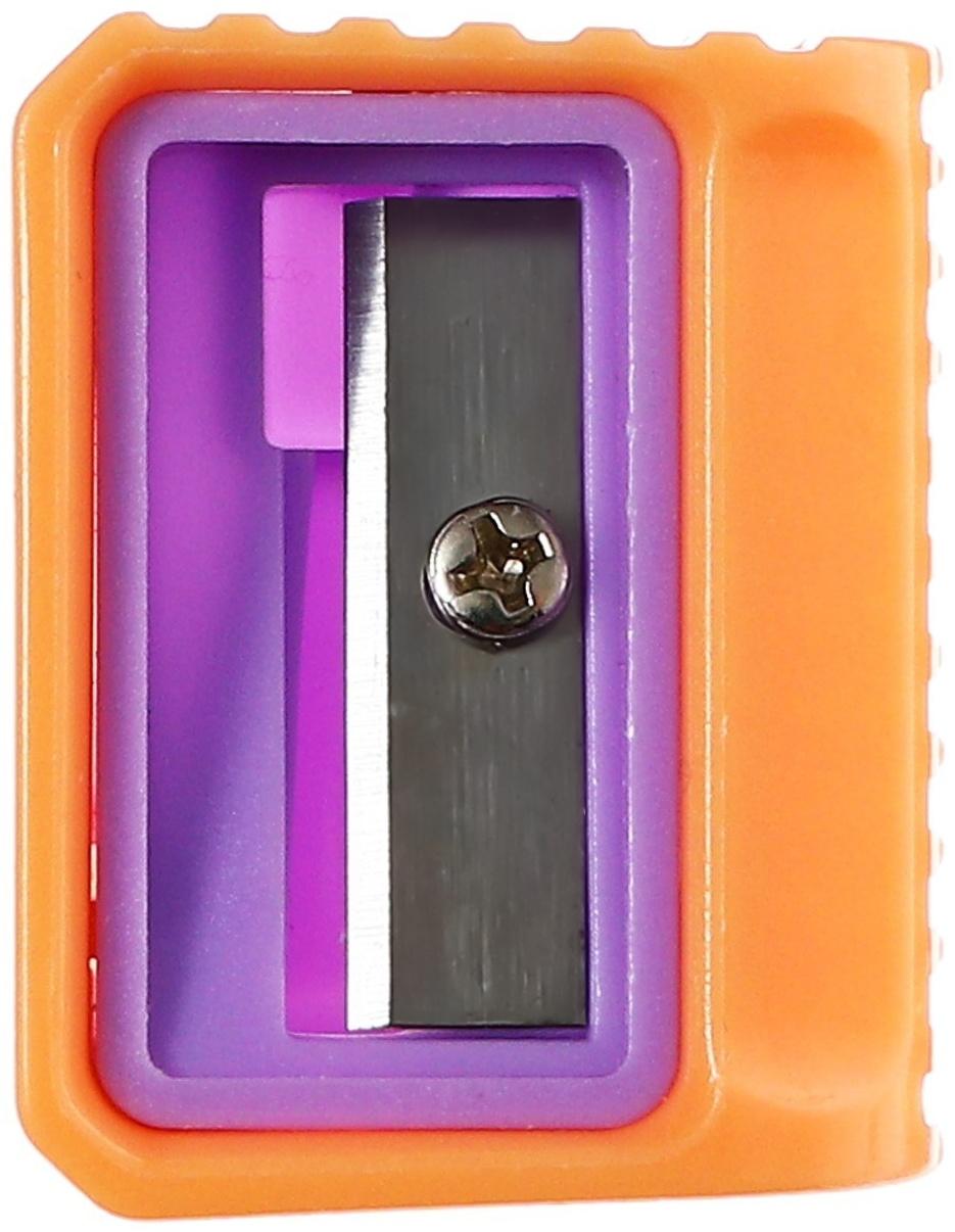 Точилка МИКС Пастель ребристая (штрихкод на штуке)