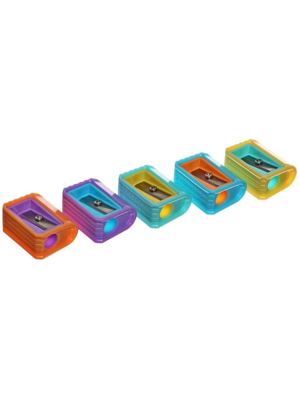 Точилка МИКС Пастель ребристая (штрихкод на штуке)