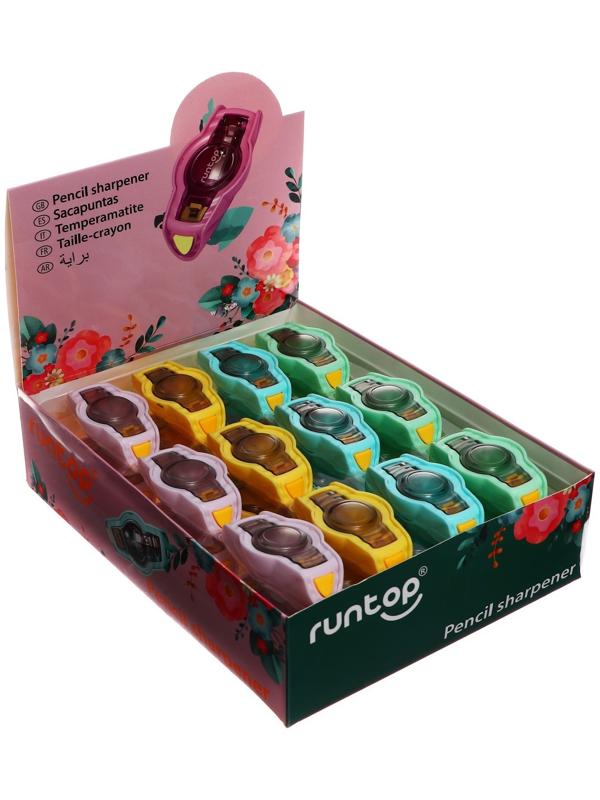 Точилка МИКС с контейнером Наручные часы, открывается кнопкой