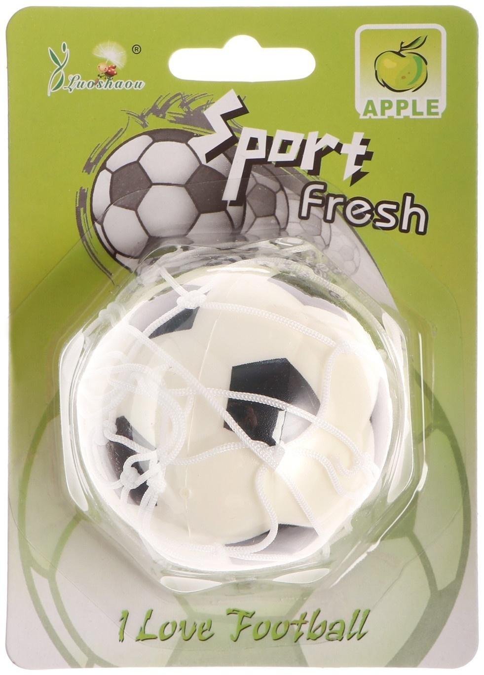 Ароматизатор подвесной, Футбольный мяч, зеленое яблоко