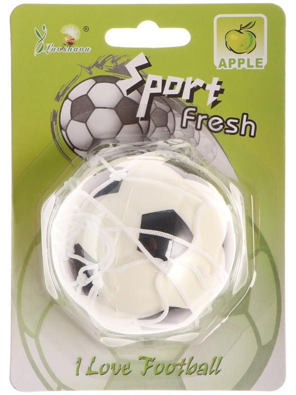 Ароматизатор подвесной, Футбольный мяч, зеленое яблоко