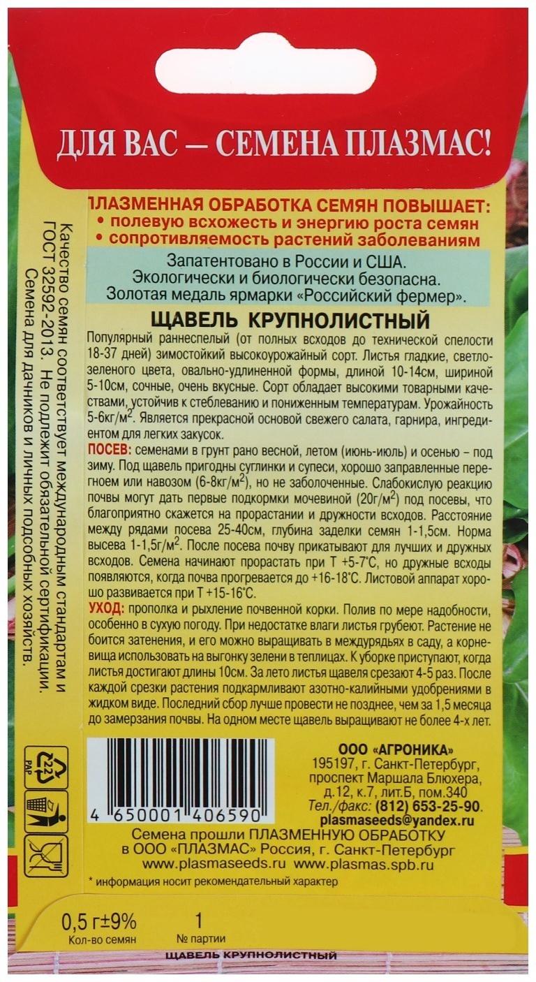 Семена Щавель 